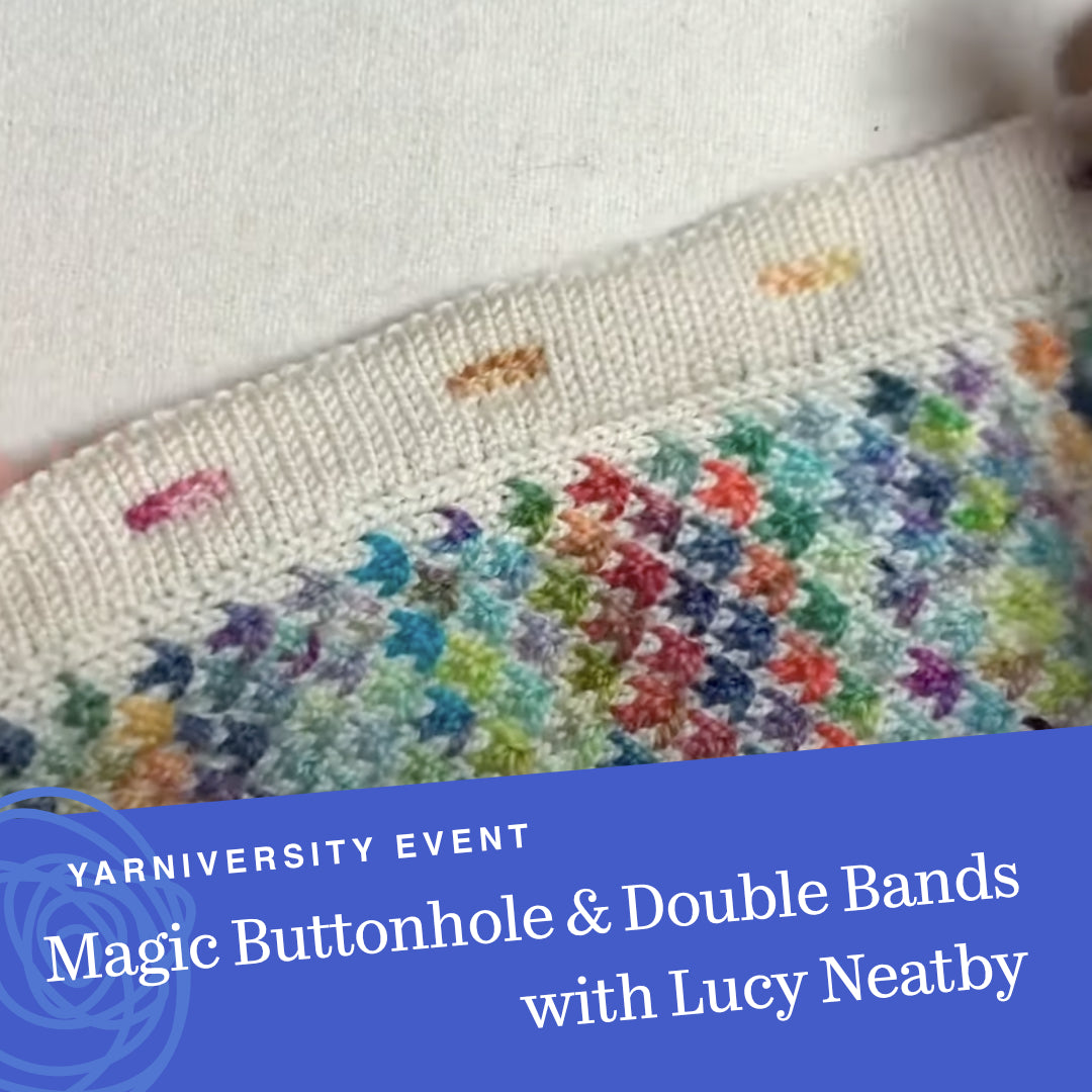 How to work a double knitted band with buttonholes (Tutorial Video)