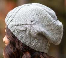 Load image into Gallery viewer, The Geneva Hat, with lovely cabled detail at the brim.
