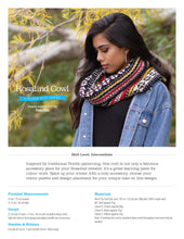Load image into Gallery viewer, The cover page of the Rosalind Cowl pattern