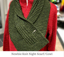 Load image into Gallery viewer, Newbie Knit Night Scarf/Cowl